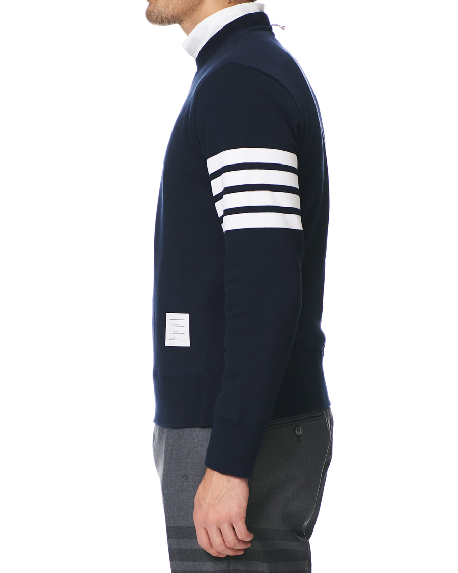 Herr | Tröjor | Thom Browne | 4 Bar Classic Sweatshirt Navy