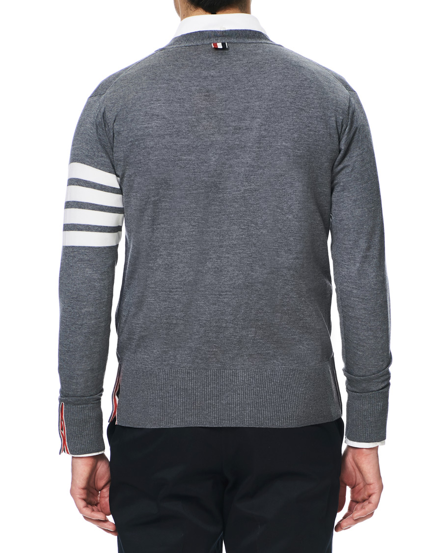 Herr | Tröjor | Thom Browne | Merino Wool Cardigan Heather Grey