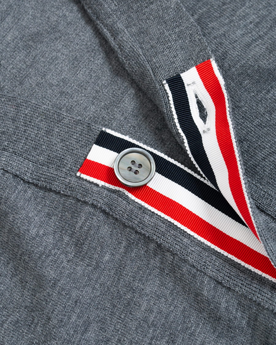 Herr | Tröjor | Thom Browne | Merino Wool Cardigan Heather Grey