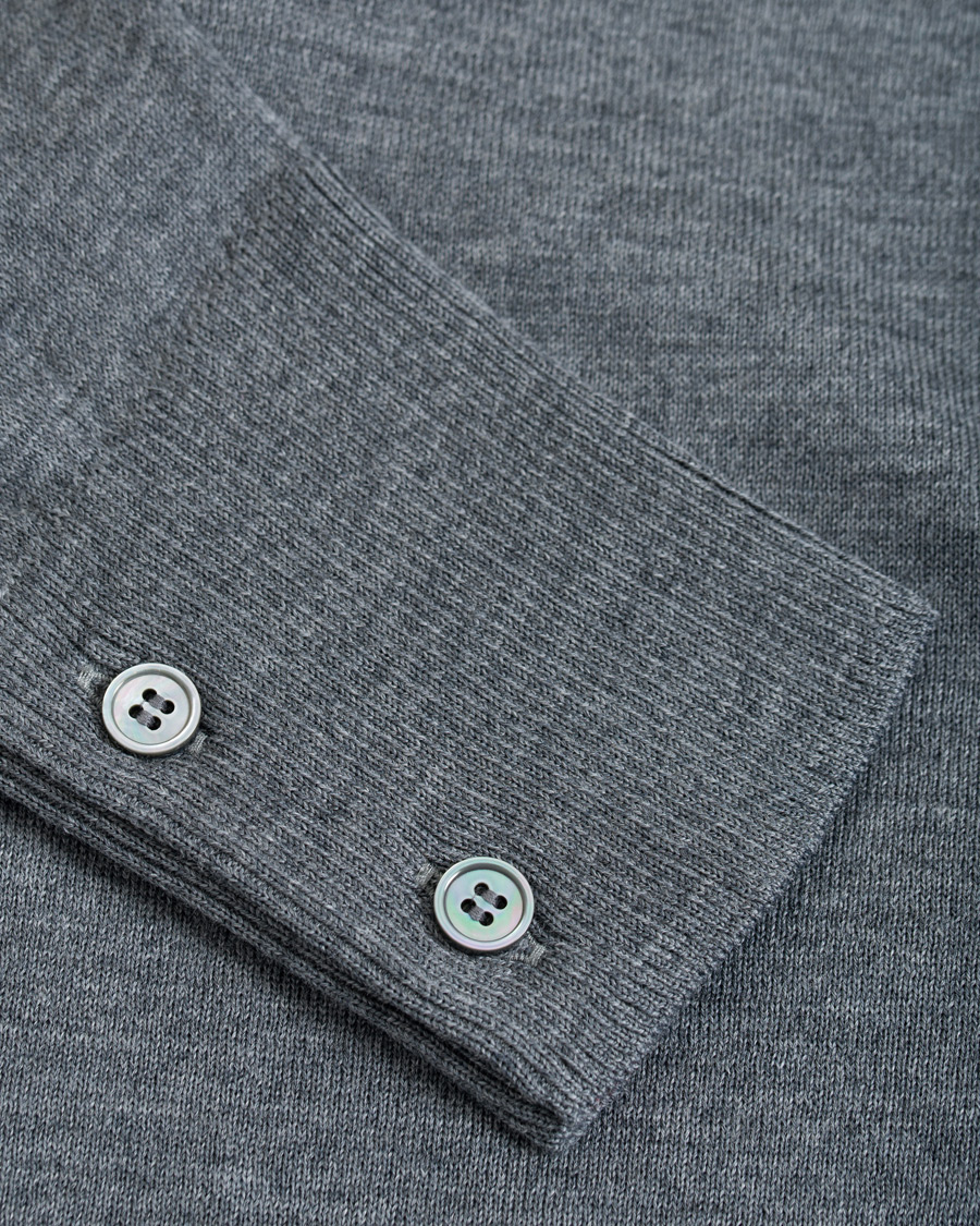 Herr | Tröjor | Thom Browne | Merino Wool Cardigan Heather Grey