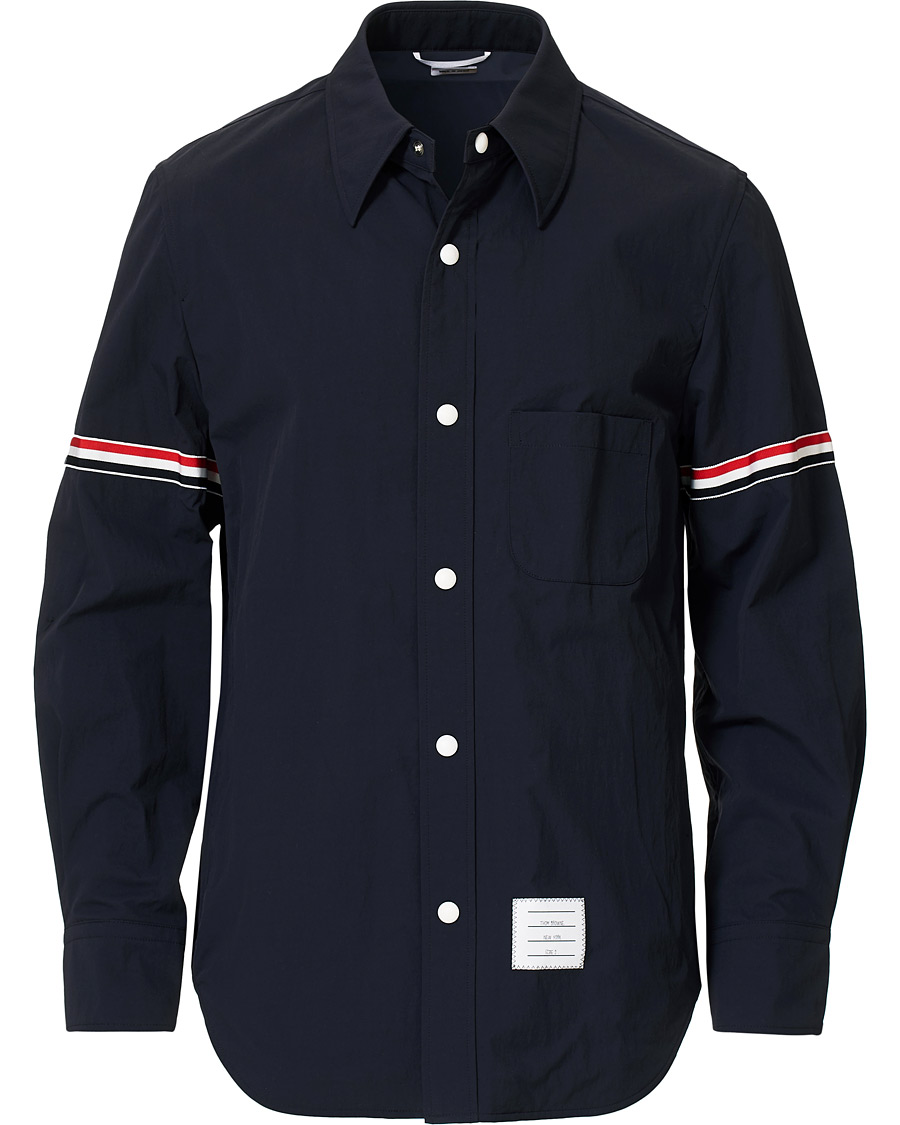 Herr | Jackor | Thom Browne | Armband Shell Nylon Shirt Jacket Navy