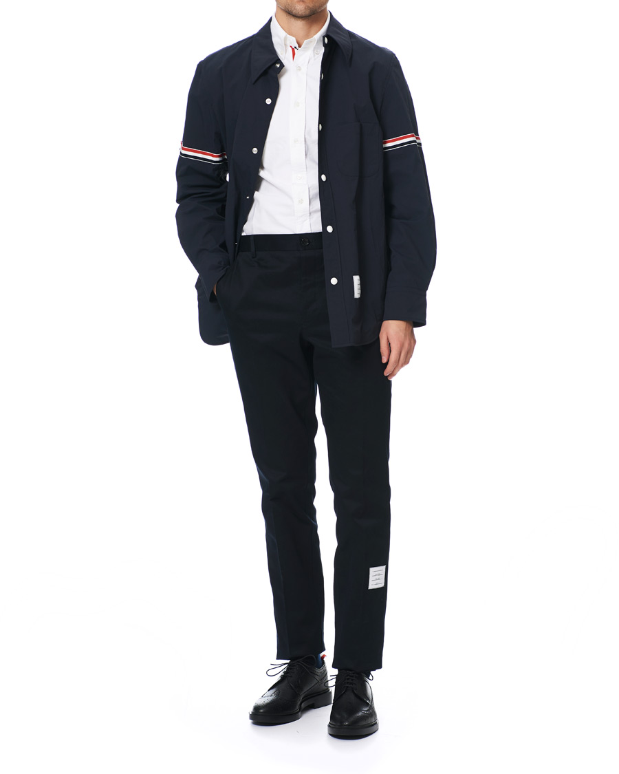 Herr | Jackor | Thom Browne | Armband Shell Nylon Shirt Jacket Navy
