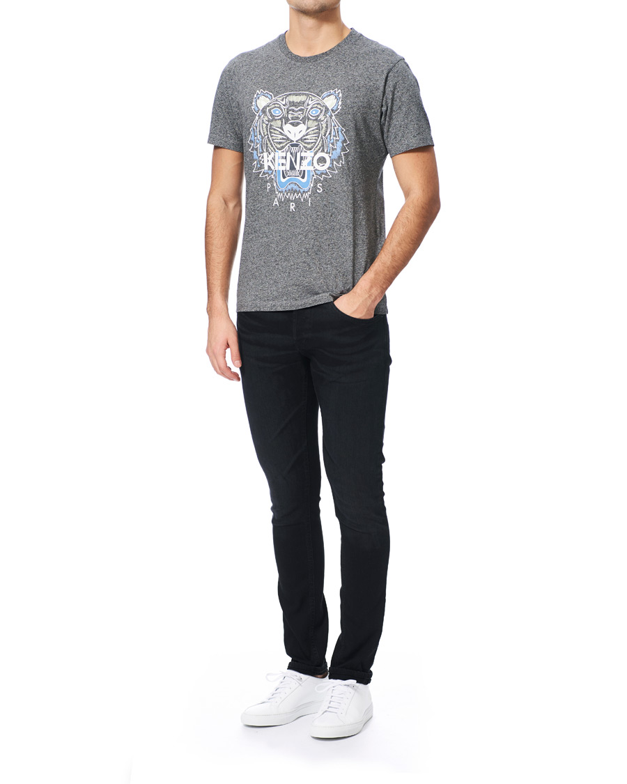 Herr | T-Shirts | KENZO | Tiger Crew Neck Tee Grey Melange
