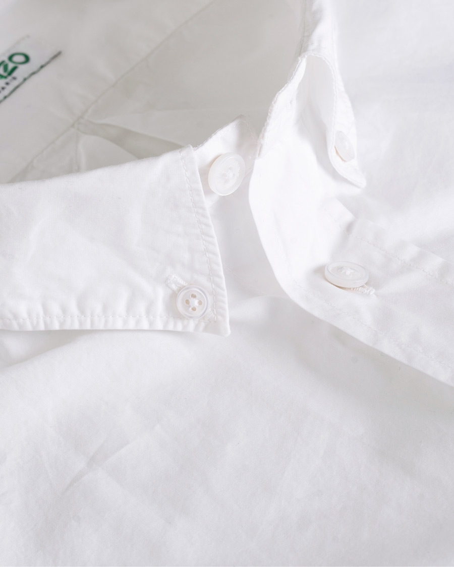 Herr | Skjortor | KENZO | Casual Fit Crest Shirt White