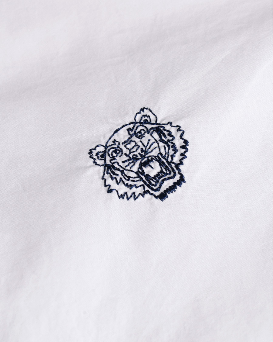 Herr | Skjortor | KENZO | Casual Fit Crest Shirt White