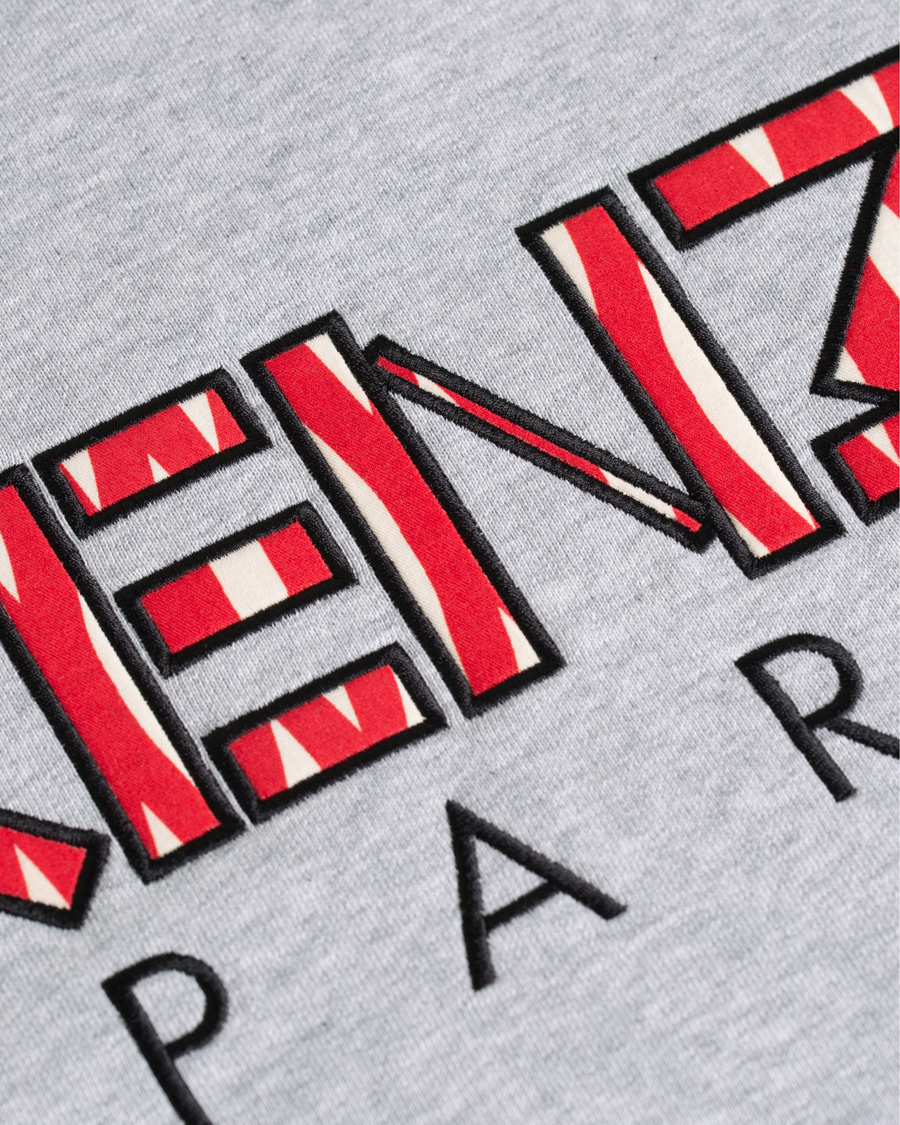 Herr | Tröjor | KENZO | Paris Crew Neck Sweatshirt Grey Melange