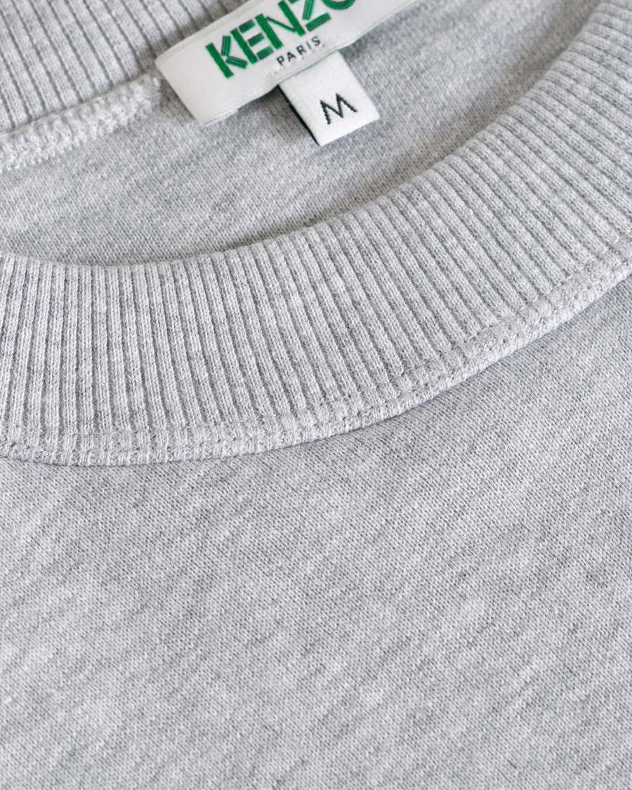 Herr | Tröjor | KENZO | Paris Crew Neck Sweatshirt Grey Melange