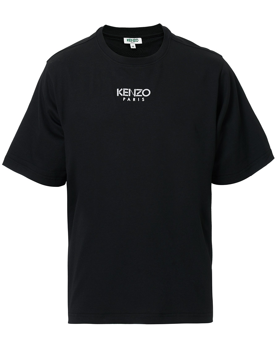 Herr | T-Shirts | KENZO | Oversized Paris Crew Neck Tee Black