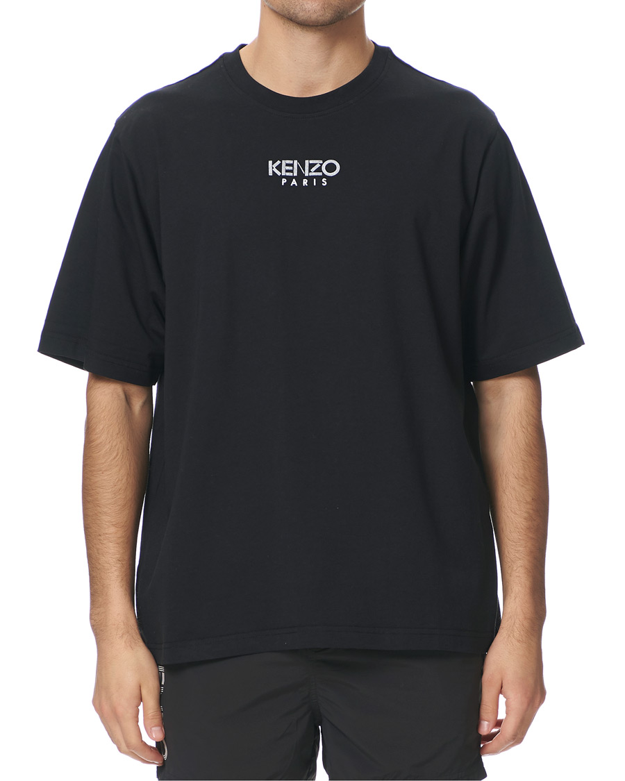 Herr | T-Shirts | KENZO | Oversized Paris Crew Neck Tee Black
