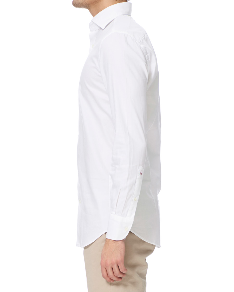 Herr | Skjortor | Glanshirt | Soft Giro Inglese Cotton Shirt White