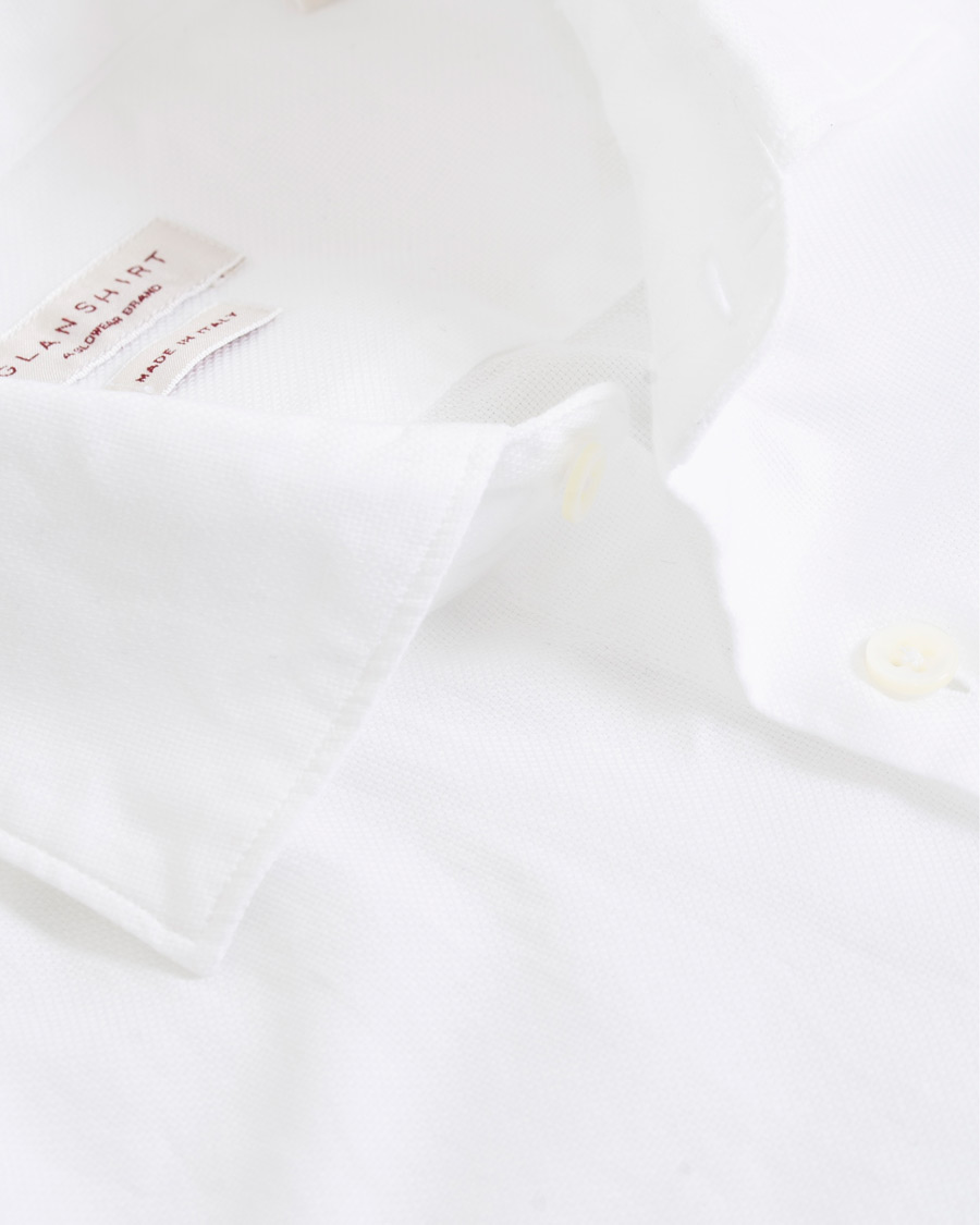 Herr | Skjortor | Glanshirt | Soft Giro Inglese Cotton Shirt White
