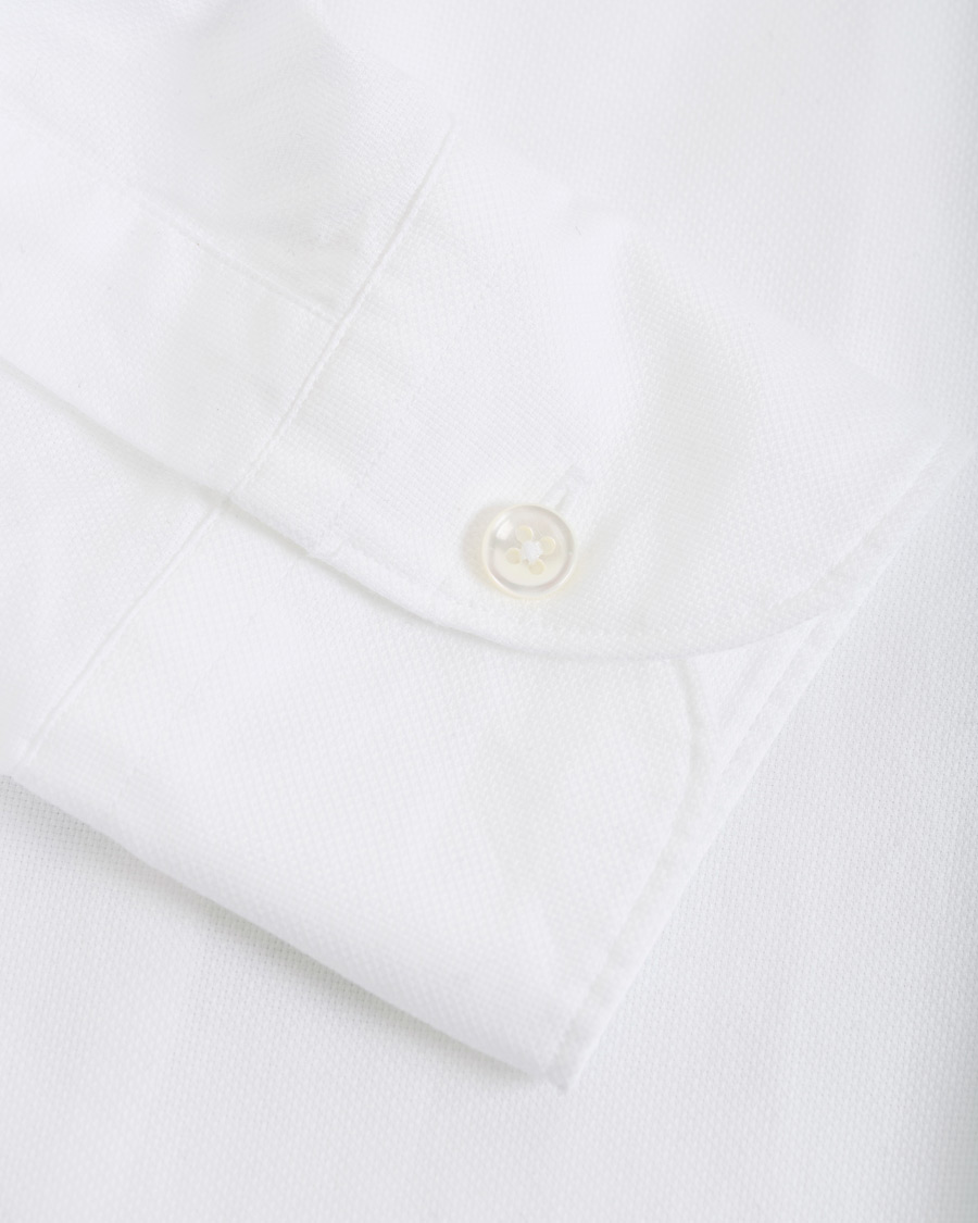 Herr | Skjortor | Glanshirt | Soft Giro Inglese Cotton Shirt White