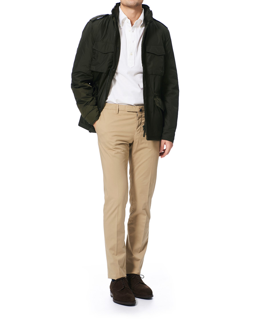 Herr | Byxor | Incotex | Slim Fit Stretch Chinos Sand