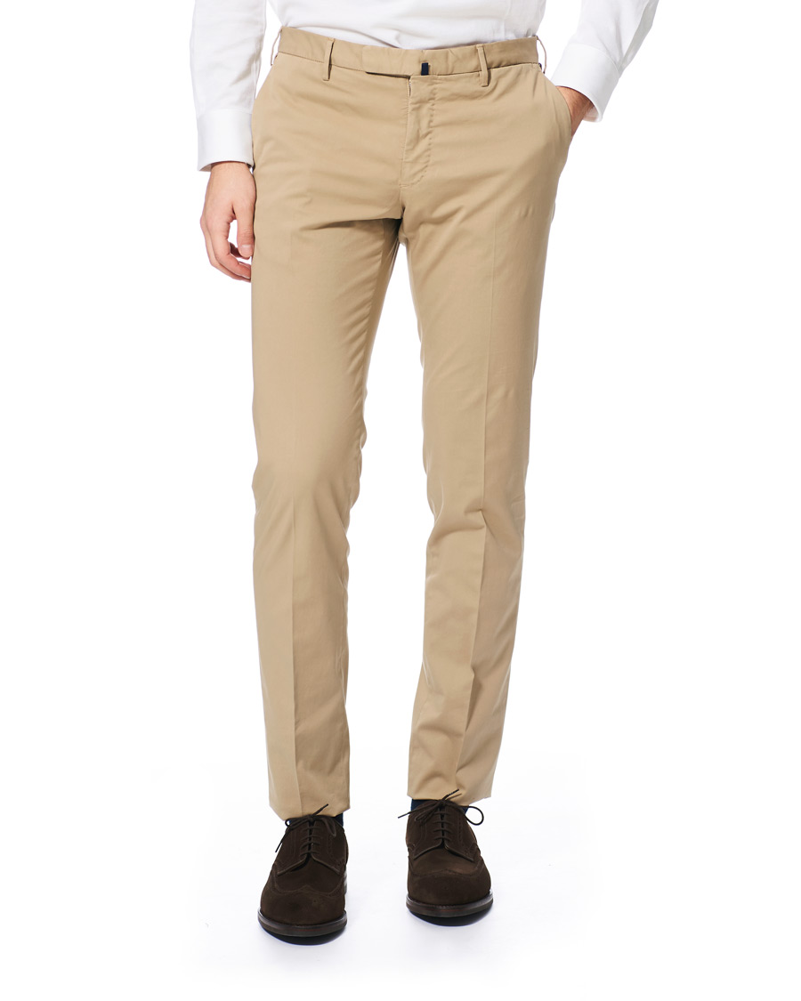 Herr | Byxor | Incotex | Slim Fit Stretch Chinos Sand