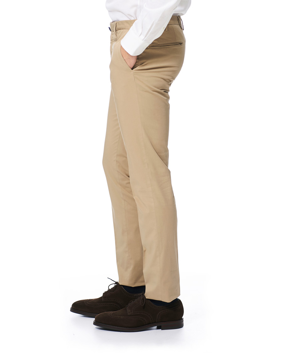 Herr | Byxor | Incotex | Slim Fit Stretch Chinos Sand