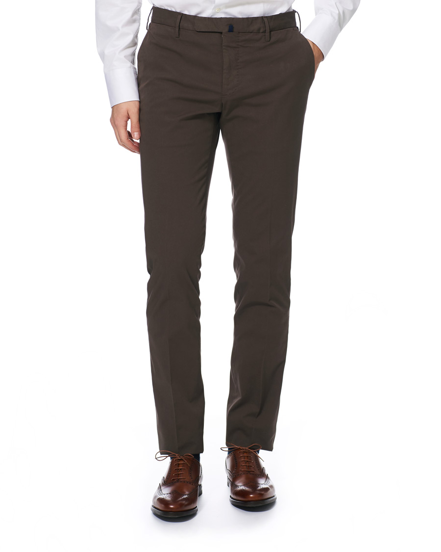 Herr | Byxor | Incotex | Slim Fit Stretch Chinos Dark Brown