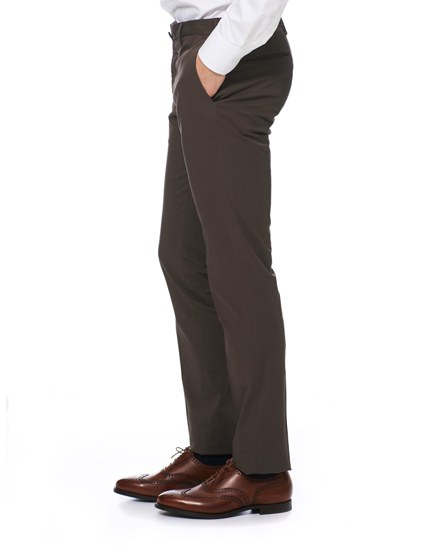 Herr | Byxor | Incotex | Slim Fit Stretch Chinos Dark Brown