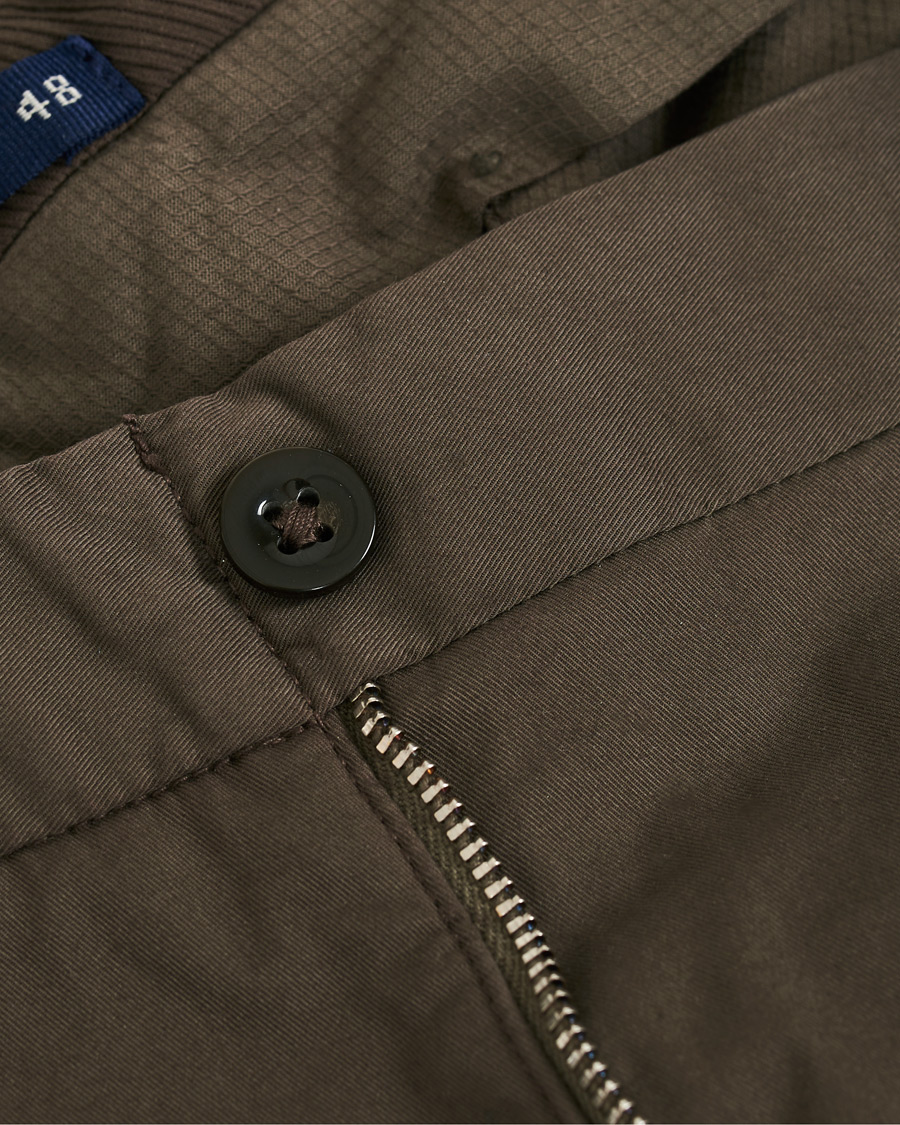 Herr | Byxor | Incotex | Slim Fit Stretch Chinos Dark Brown