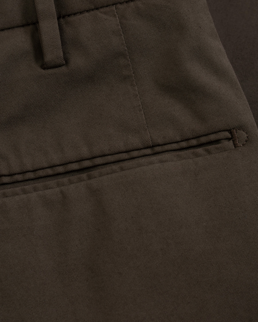 Herr | Byxor | Incotex | Slim Fit Stretch Chinos Dark Brown