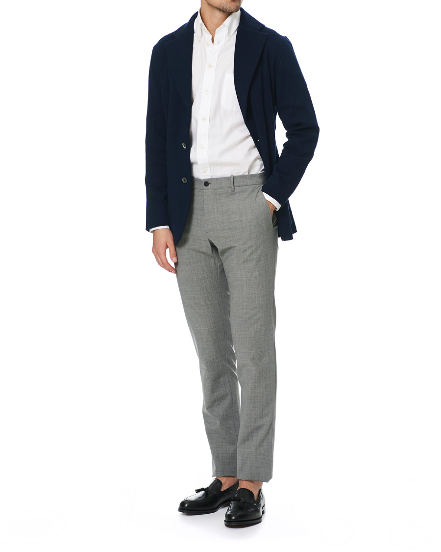 Herr | Byxor | Incotex | Urban Traveller Techno Wool Trousers Light Grey