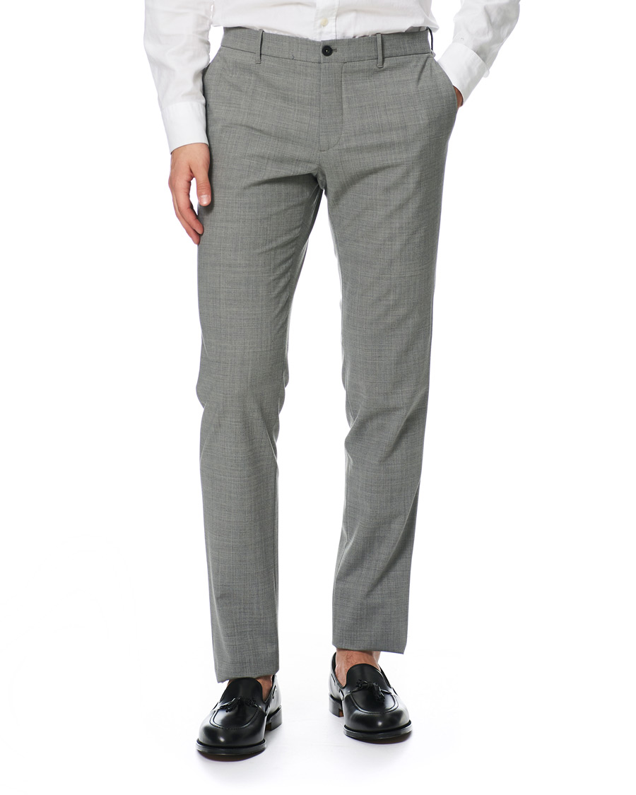 Herr | Byxor | Incotex | Urban Traveller Techno Wool Trousers Light Grey