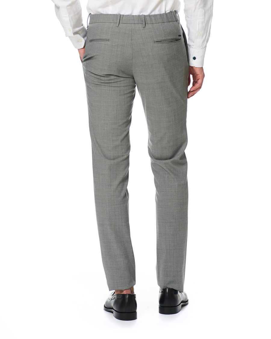 Herr | Byxor | Incotex | Urban Traveller Techno Wool Trousers Light Grey