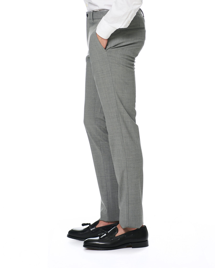 Herr | Byxor | Incotex | Urban Traveller Techno Wool Trousers Light Grey