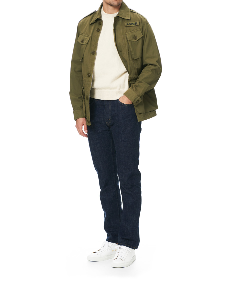 Herr | Slowear Officina Leather Sneaker White/Green | Slowear | Officina Leather Sneaker White/Green