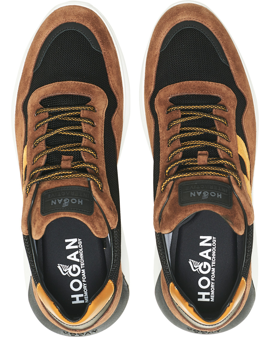 Herr | Hogan Icube Running Sneaker Brown/Rust Suede | Hogan | Icube Running Sneaker Brown/Rust Suede