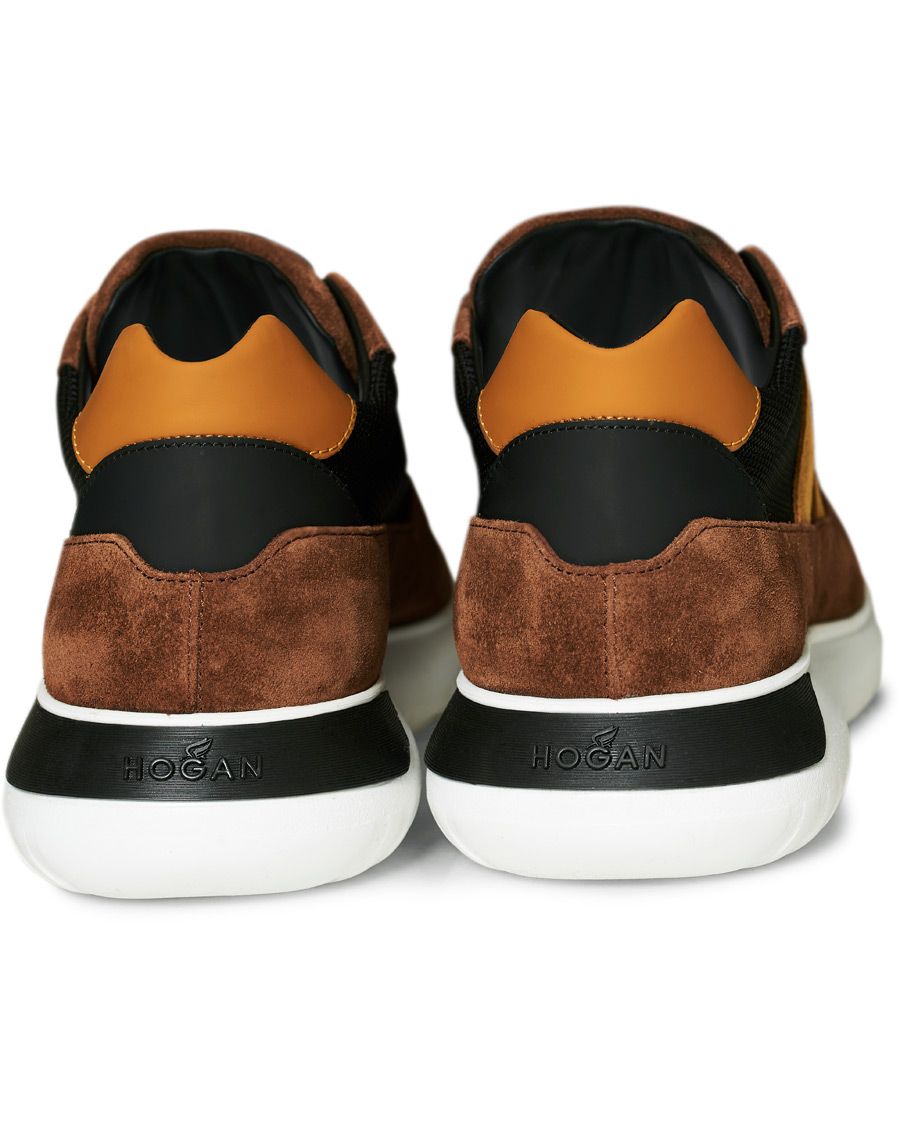 Herr | Hogan Icube Running Sneaker Brown/Rust Suede | Hogan | Icube Running Sneaker Brown/Rust Suede