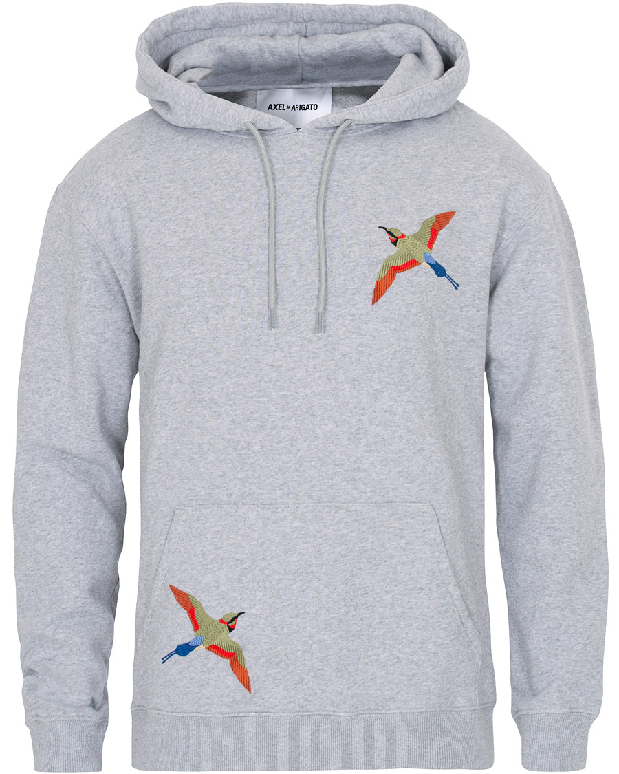 Herr | Tröjor | Axel Arigato | Bird Hoodie Pale Grey Melange