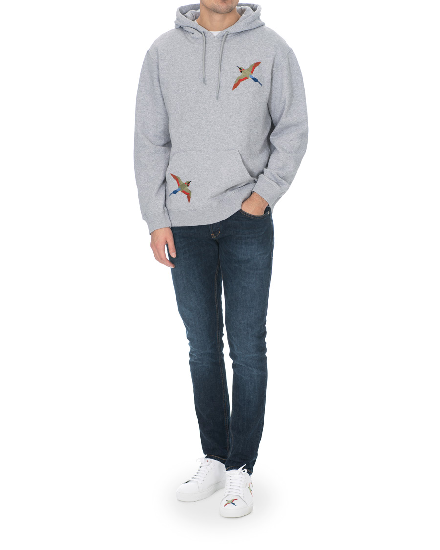 Herr | Tröjor | Axel Arigato | Bird Hoodie Pale Grey Melange
