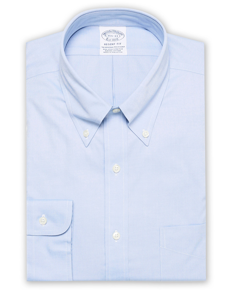 Herr | Skjortor | Brooks Brothers | Regent Fit Non Iron Oxford Shirt Light Blue