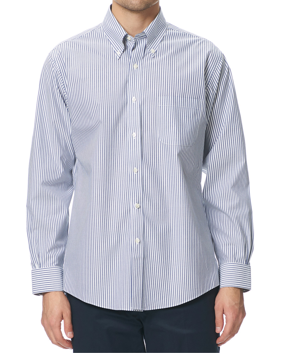 Herr | Skjortor | Brooks Brothers | Regent Fit Non Iron Stripe Shirt Dark Blue