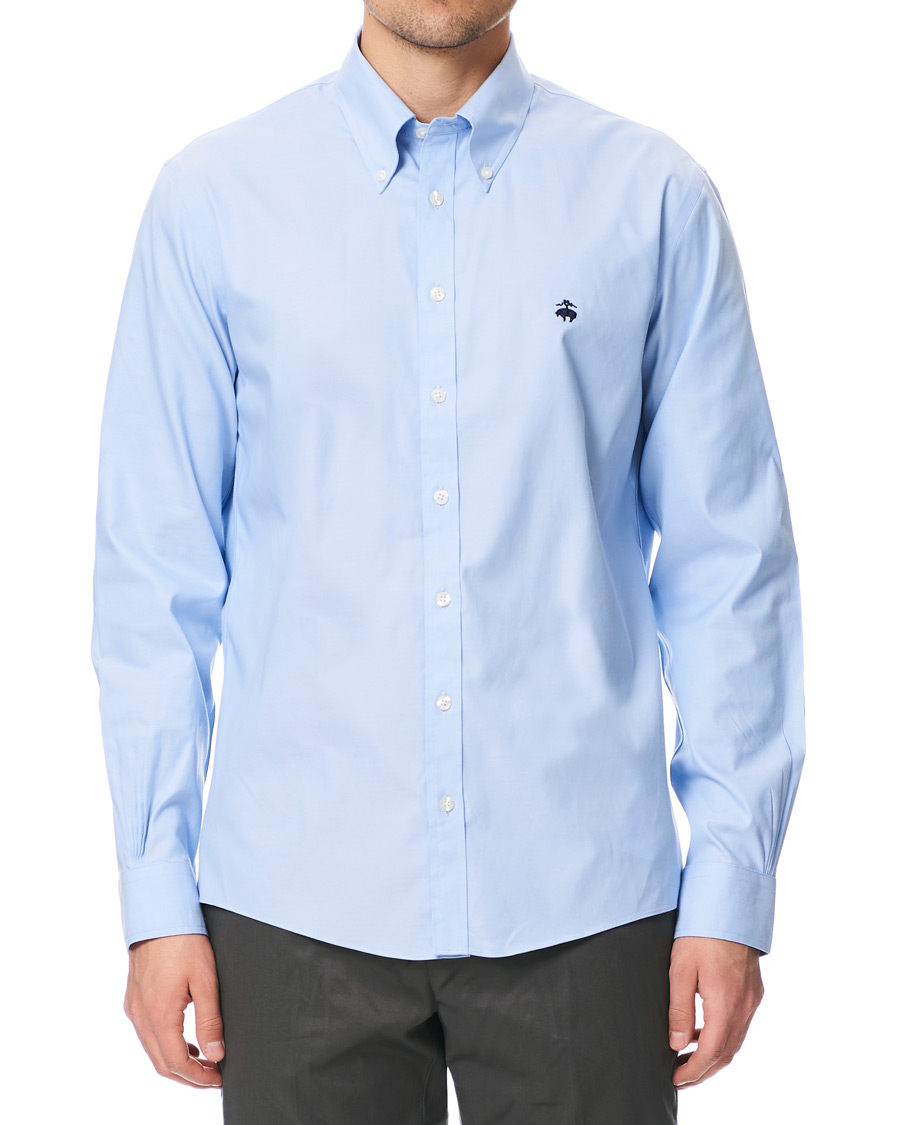 Herr | Skjortor | Brooks Brothers | Milano Fit Button Down Shirt Light Blue
