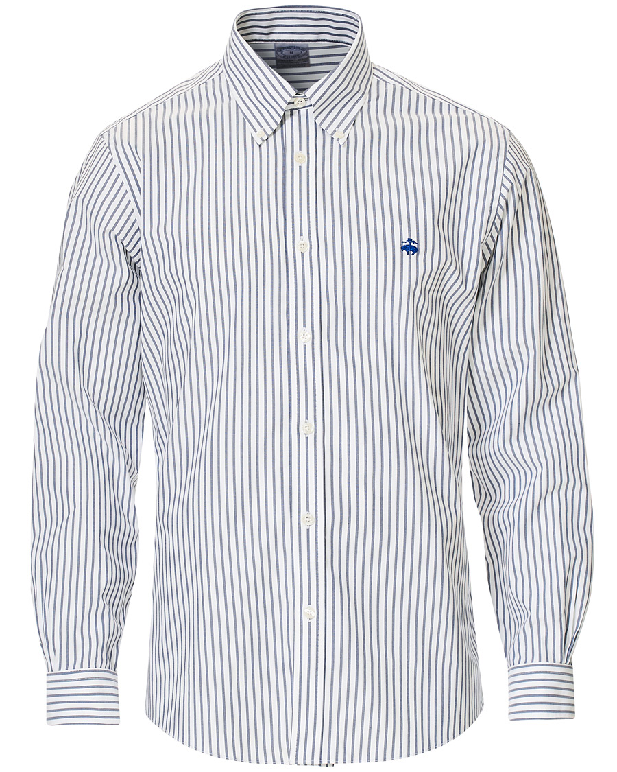 Herr | Skjortor | Brooks Brothers | Regent Fit Non Iron Sport Button Down Shirt Dark Blue