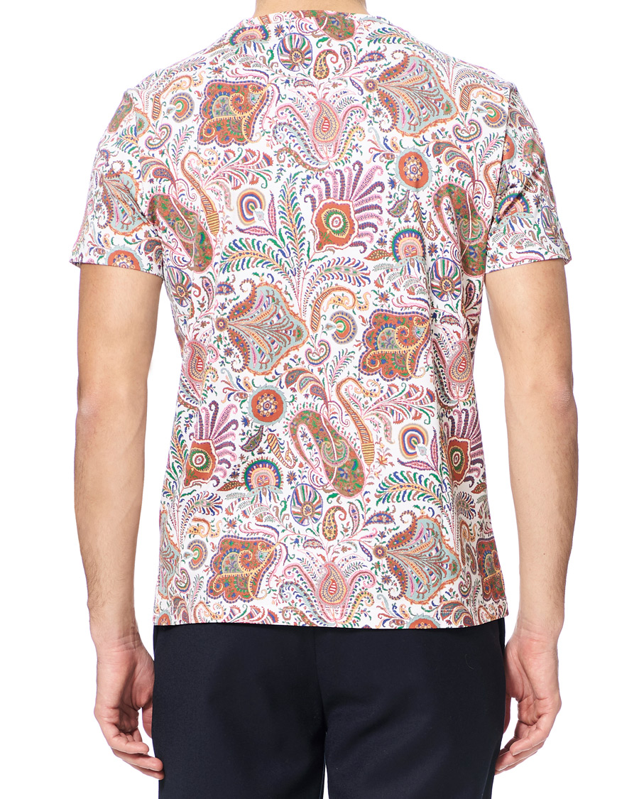 Herr | T-Shirts | Etro | Short Sleeve Paisley T-Shirt White