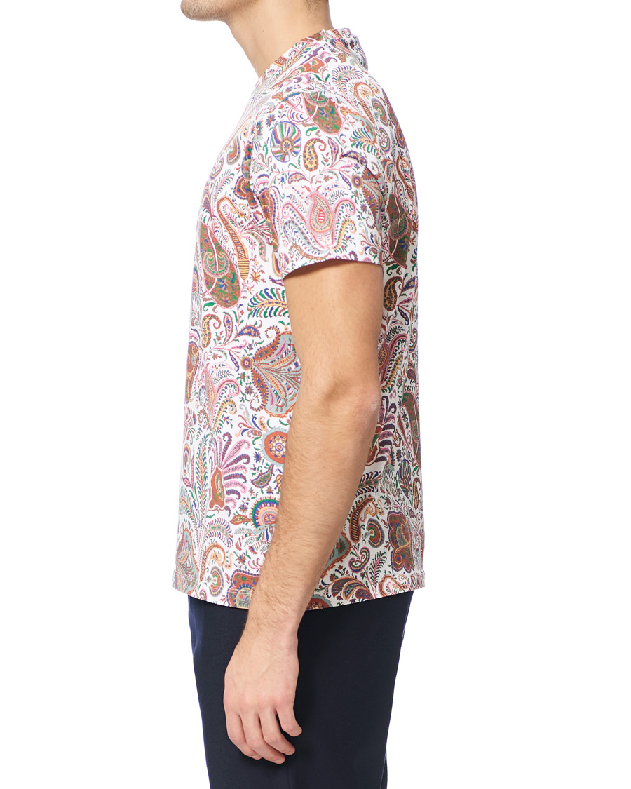 Herr | T-Shirts | Etro | Short Sleeve Paisley T-Shirt White