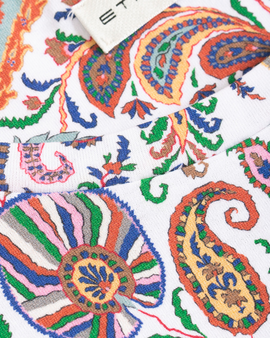Herr | T-Shirts | Etro | Short Sleeve Paisley T-Shirt White