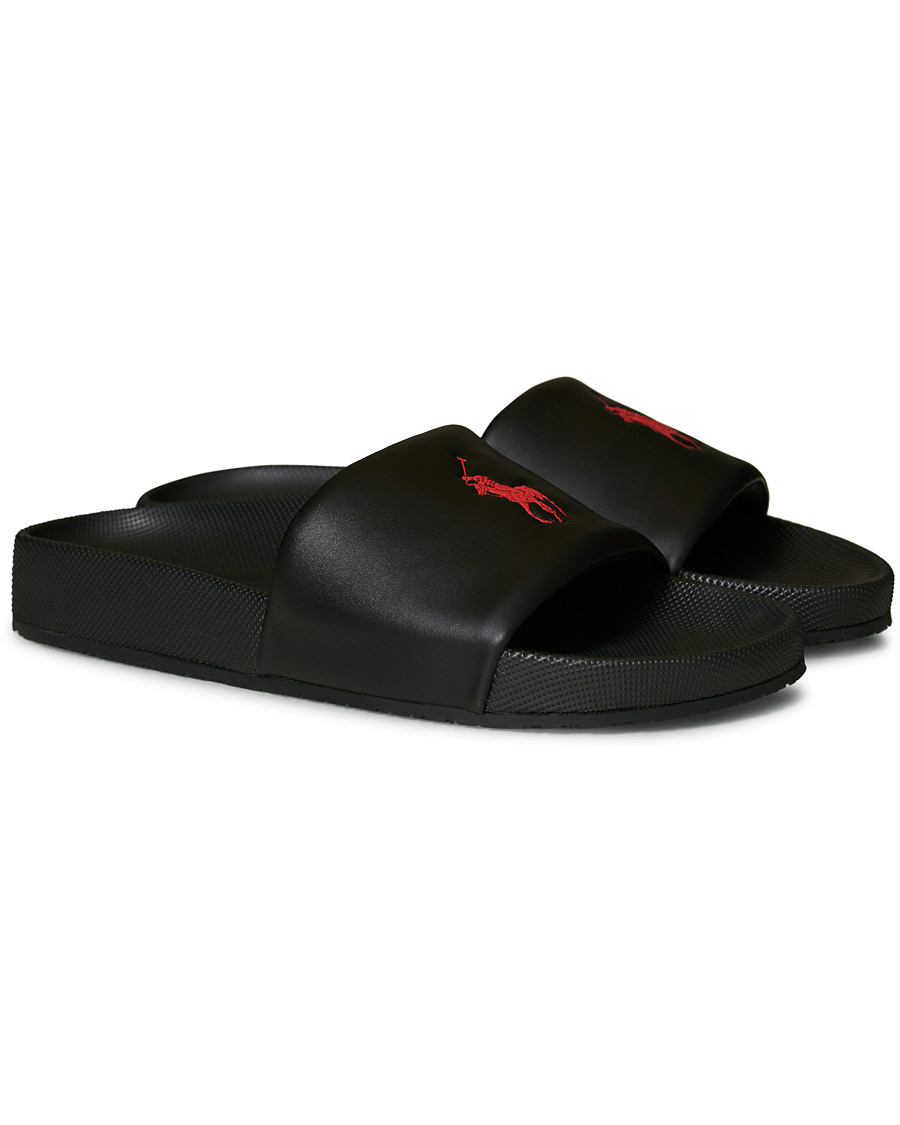 Herr | Polo Ralph Lauren Cayson Slides Black | Polo Ralph Lauren | Cayson Slides Black