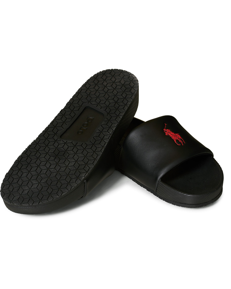 Herr | Polo Ralph Lauren Cayson Slides Black | Polo Ralph Lauren | Cayson Slides Black