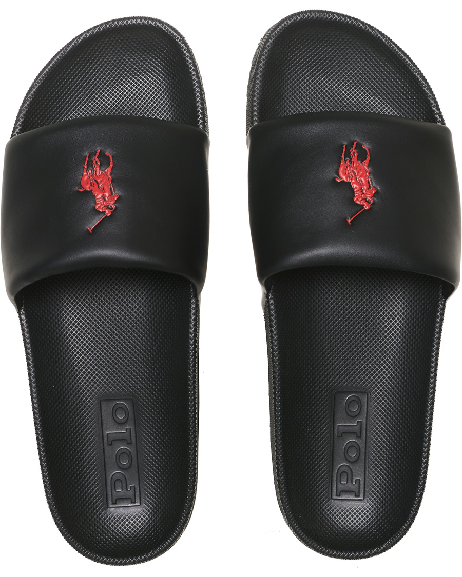 Herr | Polo Ralph Lauren Cayson Slides Black | Polo Ralph Lauren | Cayson Slides Black