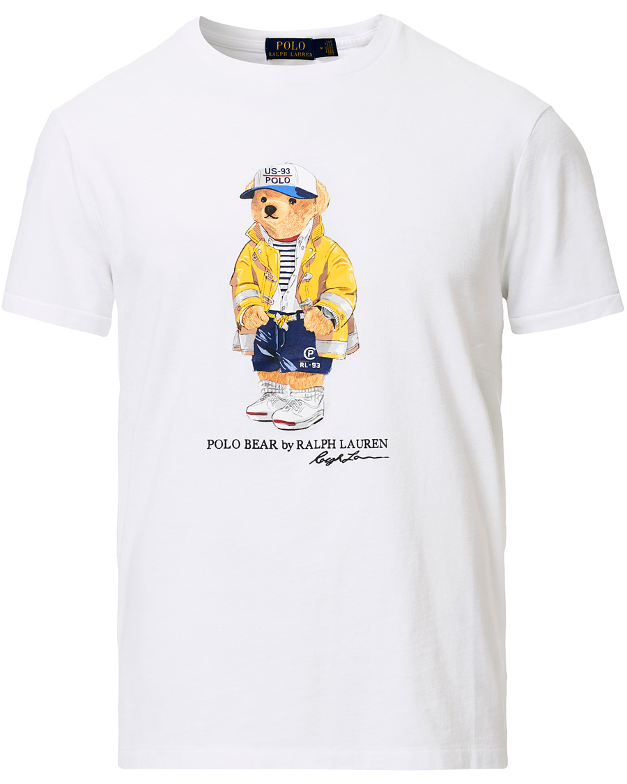 Herr | T-Shirts | Polo Ralph Lauren | Bear Crew Neck Tee White