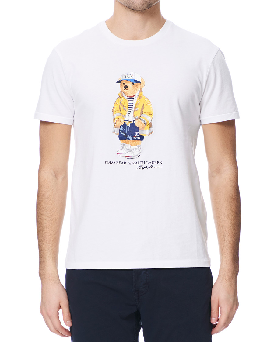 Herr | T-Shirts | Polo Ralph Lauren | Bear Crew Neck Tee White