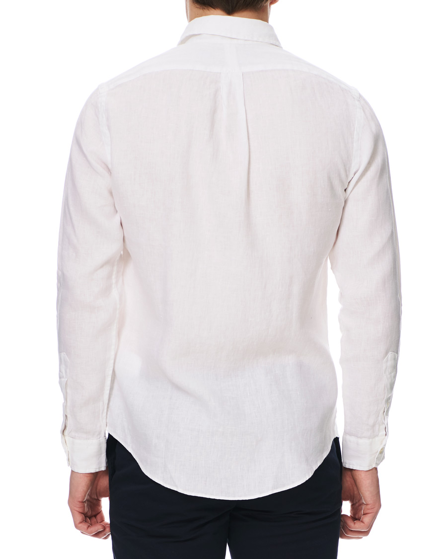 Herr | Skjortor | Polo Ralph Lauren | Slim Fit Linen Button Down Shirt White