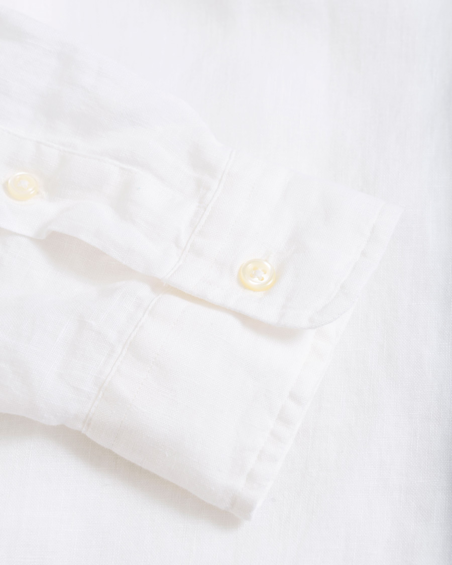 Herr | Skjortor | Polo Ralph Lauren | Slim Fit Linen Button Down Shirt White