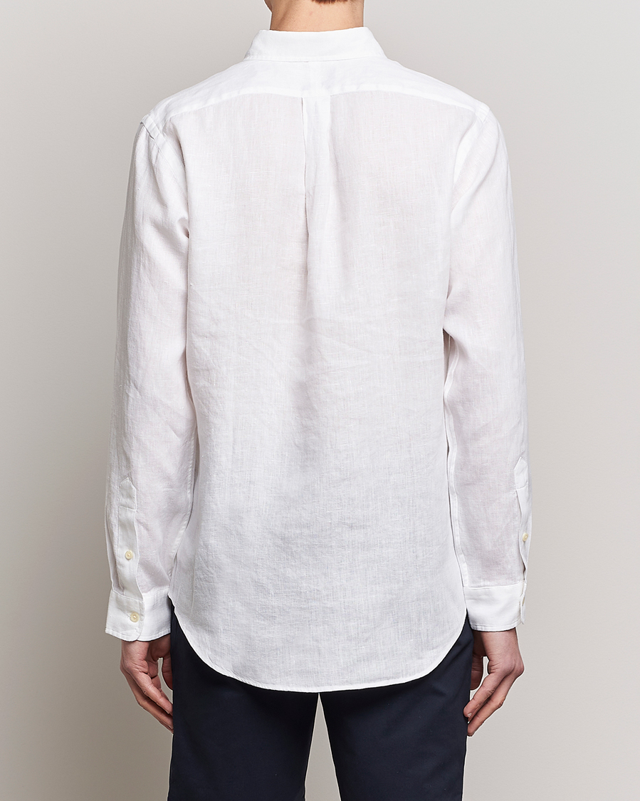 Herr | Skjortor | Polo Ralph Lauren | Custom Fit Linen Button Down White