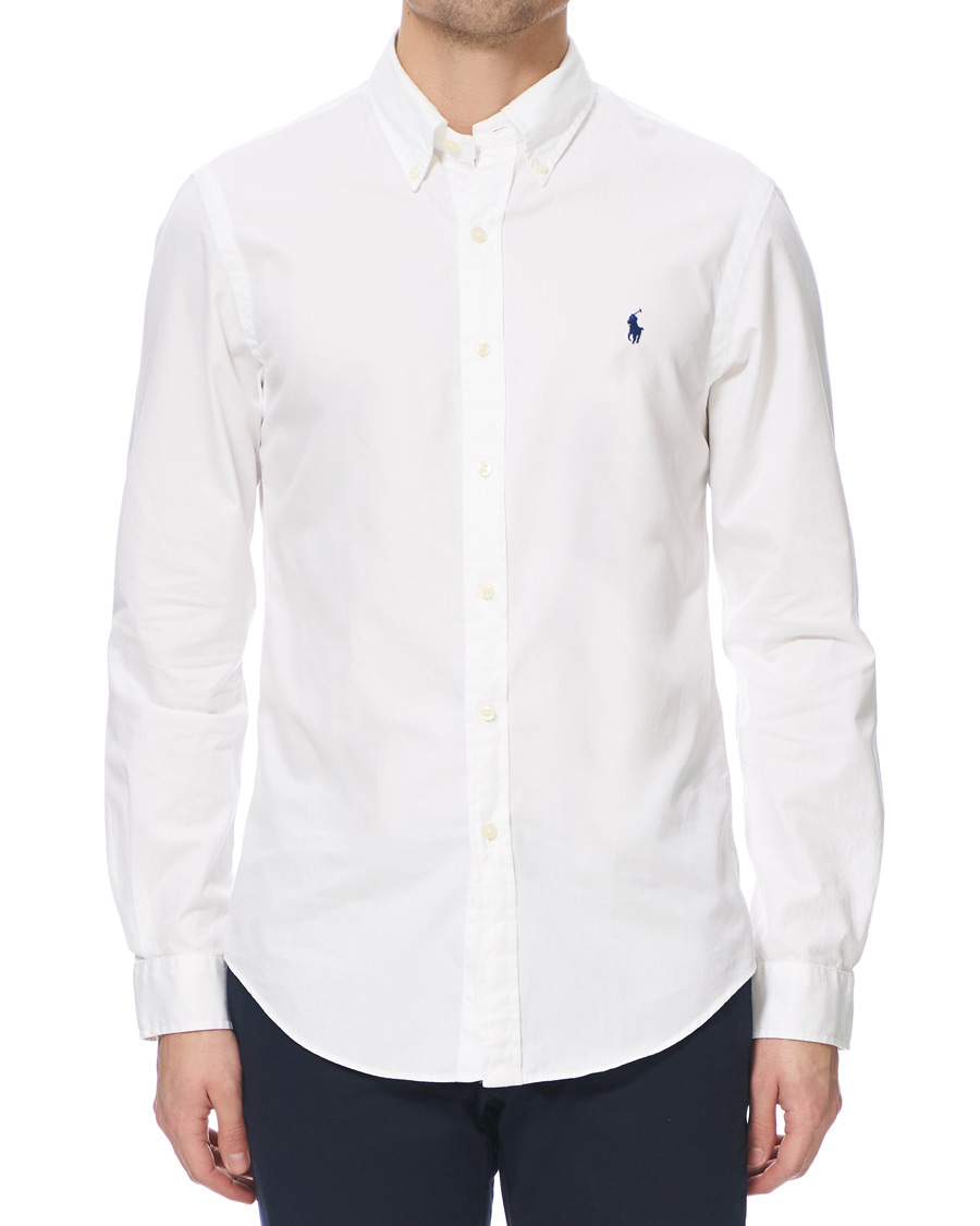 Herr | Skjortor | Polo Ralph Lauren | Slim Fit Featherweight Twill Shirt White