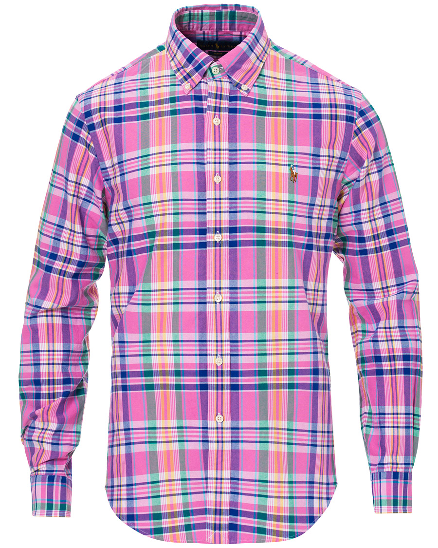 Herr | Skjortor | Polo Ralph Lauren | Slim Fit Oxford Check Shirt Resort Rose