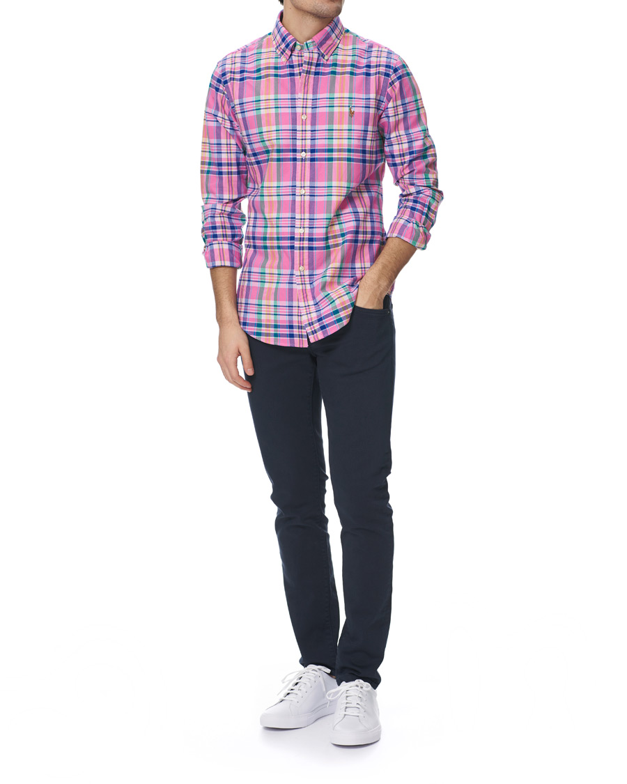 Herr | Skjortor | Polo Ralph Lauren | Slim Fit Oxford Check Shirt Resort Rose